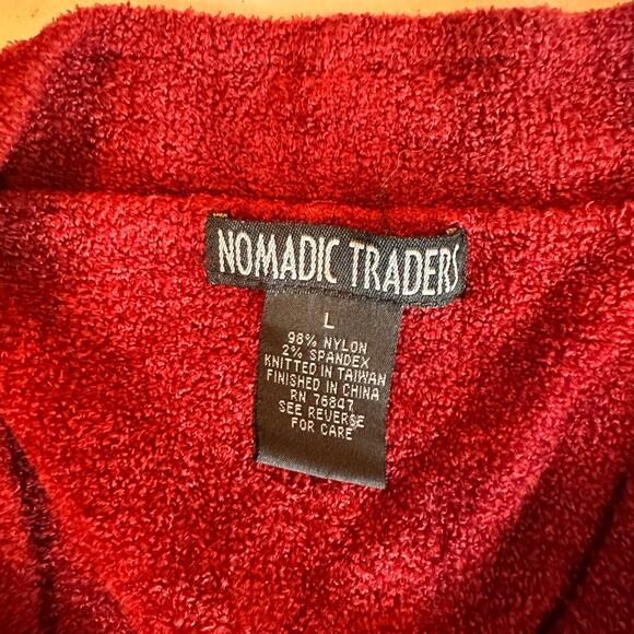 Nomadic Traders Red V-Neck Buttery Soft Sweater Size Large - Picture 6 of 6